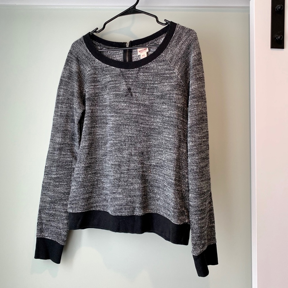 Sweatshirt sweater with zip back detail